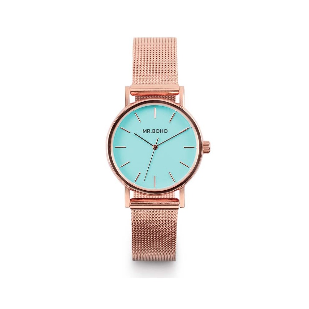 Masquedardos Reloj Mr. Boho 15m-cp6 Mini Aqua Blue Metalic 26mm 00728656