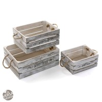 Masquedardos Set Of 3 Wooden Boxes 20890021