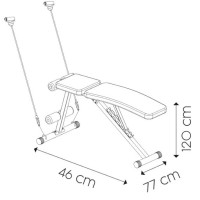 Masquedardos Banca Muscolare Serie 500 Keboo Fitness Kkm015