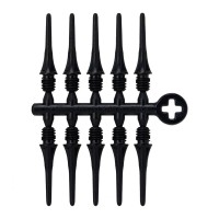 Masquedardos Fit Point Plus Short Black Tips 2ba 19mm 50 Units