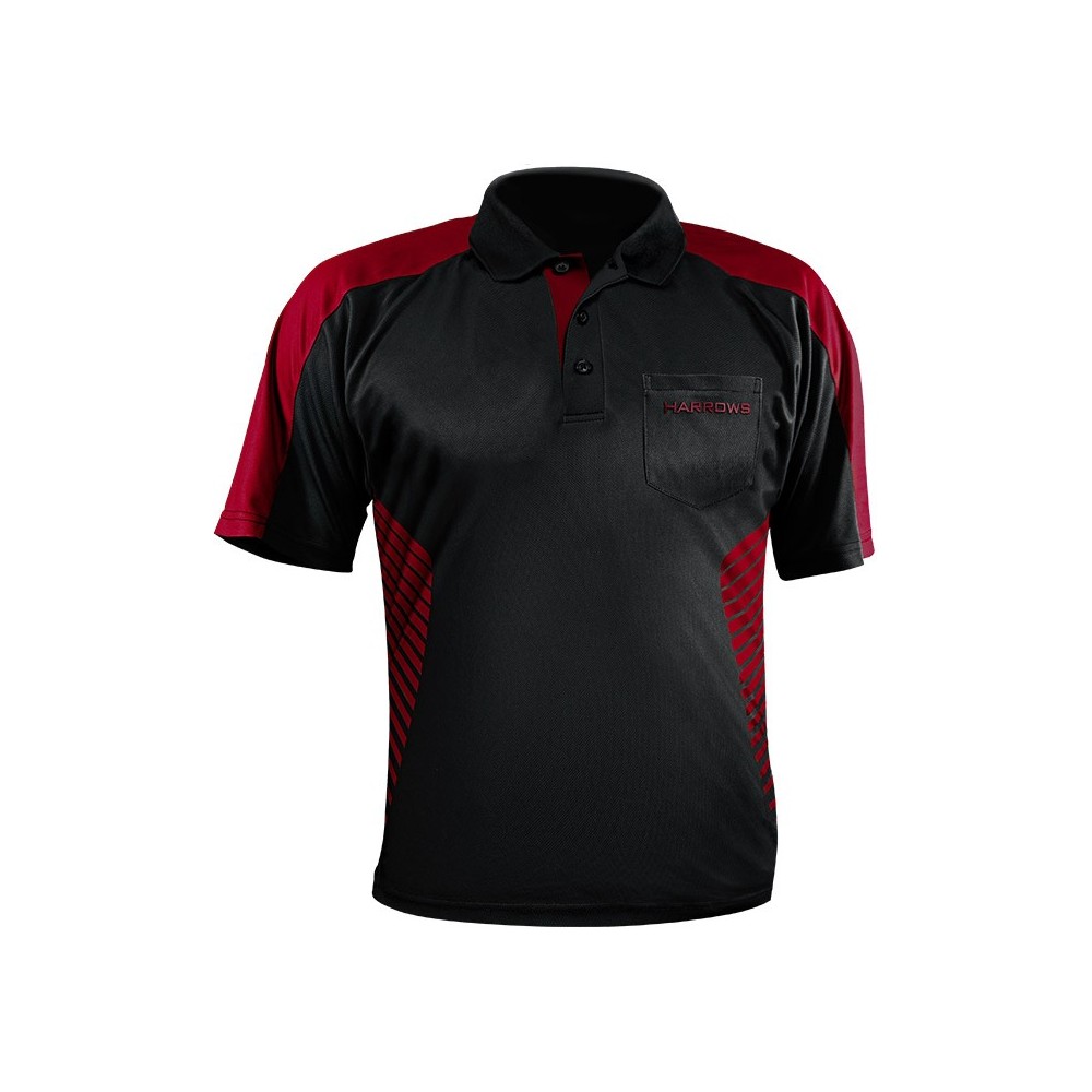 Masquedardos Camiseta Harrows Darts Vivid Deep Red L