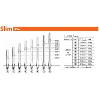 Masquedardos Fit Shaft Gear Slim White Rotační tyče Velikost 6