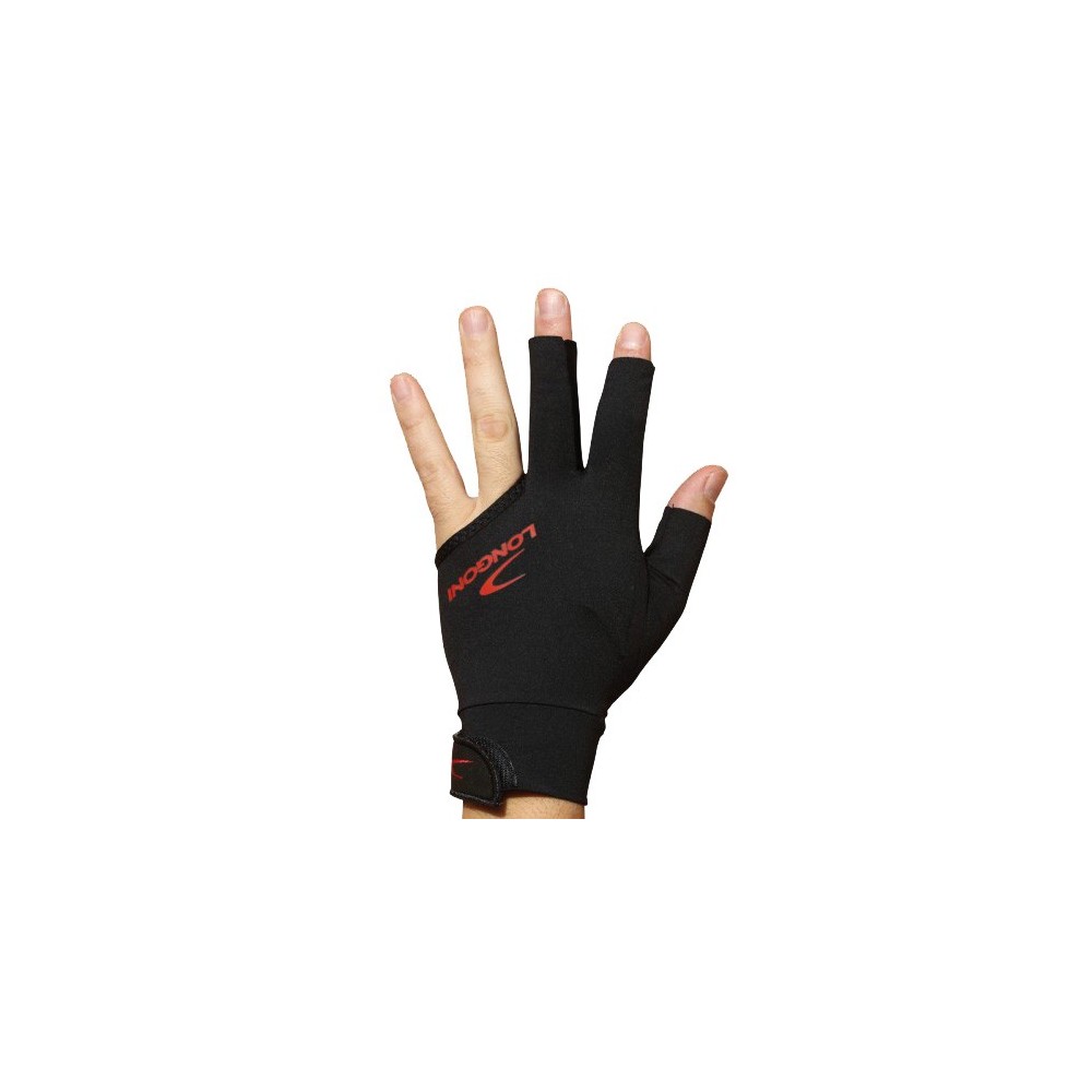 Masquedardos Handschuhe Billar Longoni Schwarz Feuer 2.0 L 12158