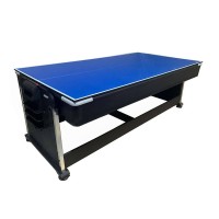 Masquedardos 4 In 1 Rotating Multigame - (billiards, Air Hockey - Ping-pong, Dining Table) 2678