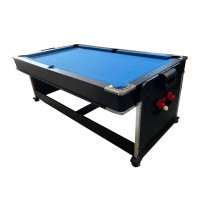 Masquedardos 4 In 1 Rotating Multigame - (billiards, Air Hockey - Ping-pong, Dining Table) 2678