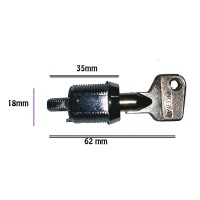 Masquedardos Standard Tube Lock (serial no. 6135) 6135.