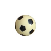 Masquedardos Fußball-Harz-Ball, glänzend, weiße Farbe, 33 g, 33 mm, 12 Einheiten