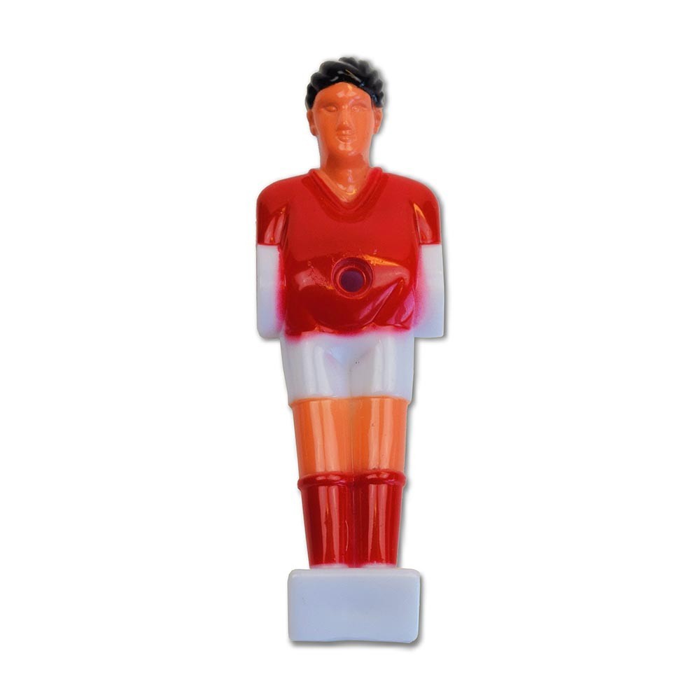 Masquedardos Plastique Joueur de Football Rouge Blanc 13mm 2495.04