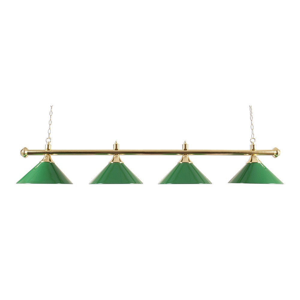 Masquedardos Billiard Lamp 4 Lampshades Green Brass 3274.050