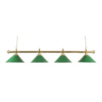 Masquedardos Lampe Billard 4 Tulipes Vert Laiton 3274.050