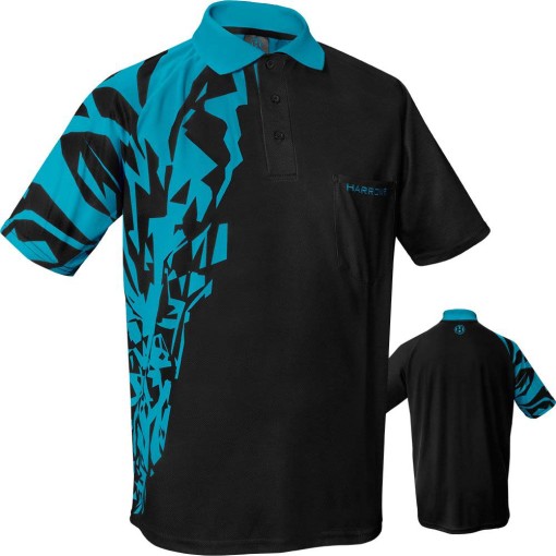 Masquedardos T-shirt Harrows Darts Încălzire Aqua L