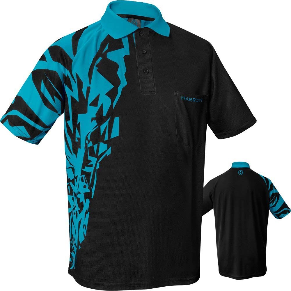 Masquedardos T-shirt Harrows Darts Rapide Aqua XL
