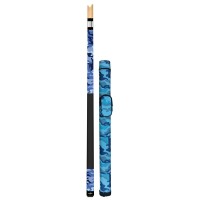 Masquedardos American pool taco Shooter Army Blue Pool Cue and 19oz 5585.059.19oz