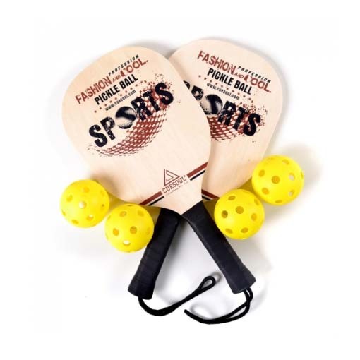 Masquedardos Cuesoul Basswood Pickleball igra s veslom (2 vesla + 4 lopte) Cspb-002