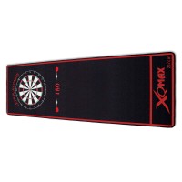 Masquedardos Protector Suelo Dart Mat Xqmax Sports Black Red Dartboard 180  Qd2100021