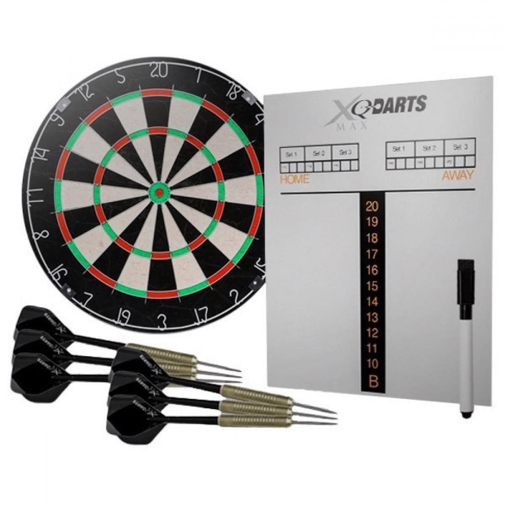 Masquedardos Pakkaa perinteinen Target + Board 6 Darts Xqmax Sports Qd7000040