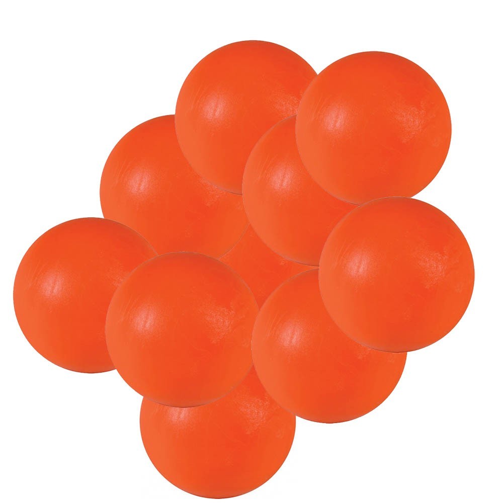 Masquedardos Pallone da calcio in polietilene arancione 16gr 33mm 10 unità