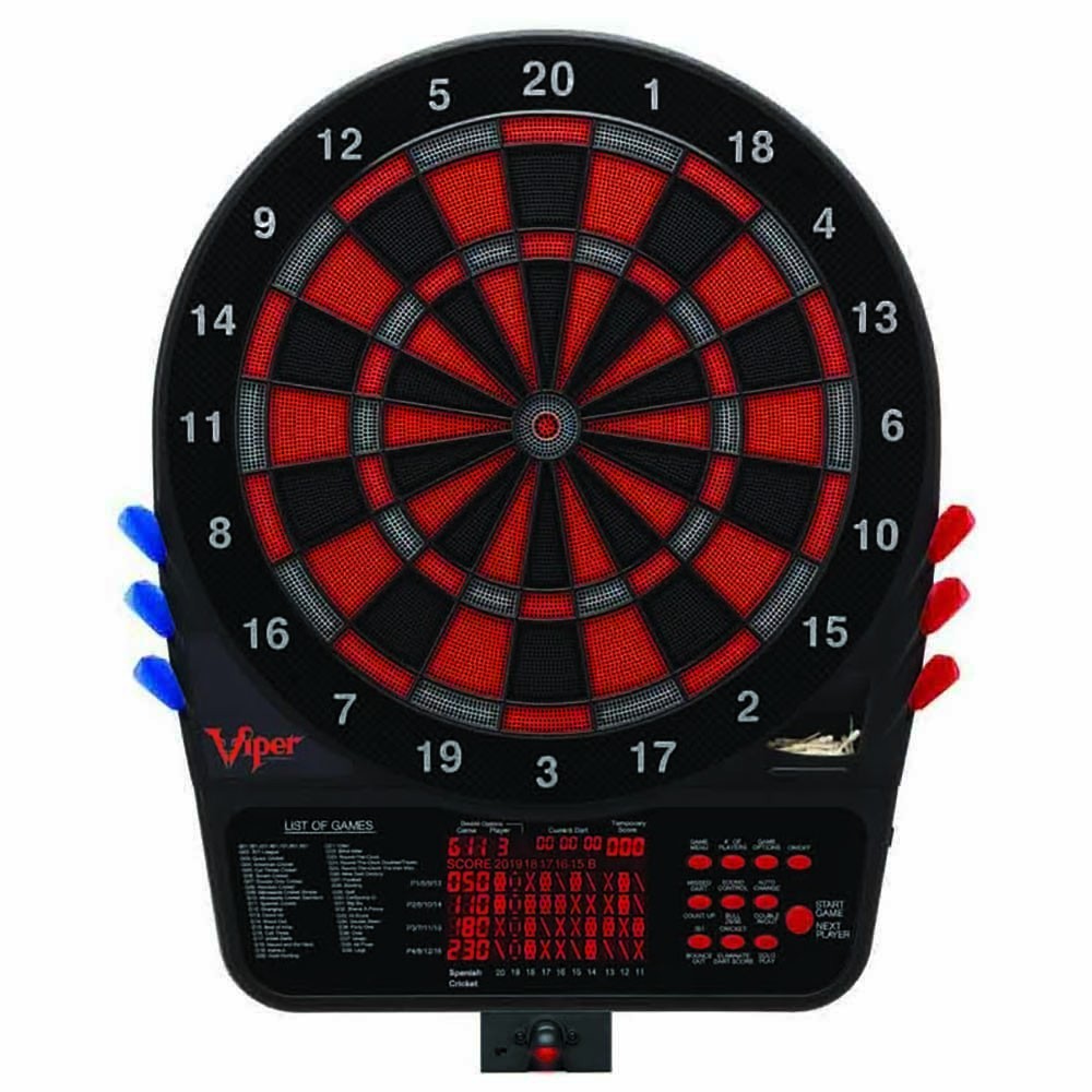 Masquedardos Pack Diana Electronica Viper 800 Electronic Dartboard + Line of fire Viper Led