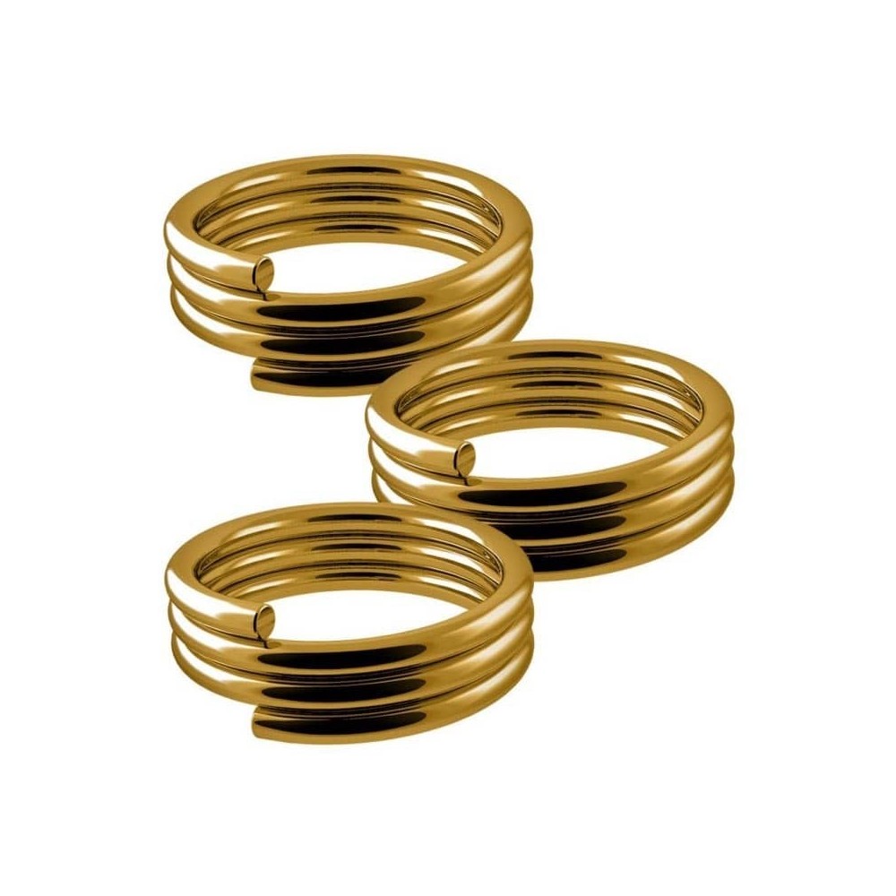 Masquedardos Docks three units gold stem grip springs 002018-09a2