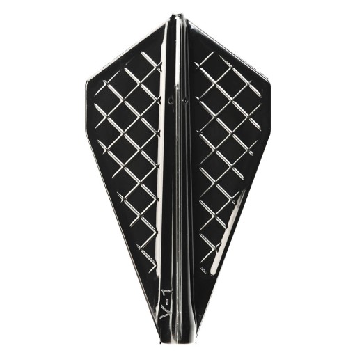 Masquedardos Tűk Cosmo Darts Flights Flight Pro V-1 Fekete