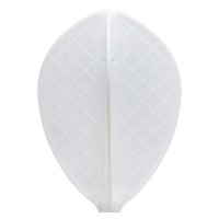 Masquedardos Plumas Cosmo Darts Voos Pro D-3 White