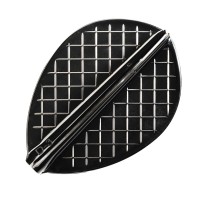 Masquedardos Feathers Cosmo Darts Flights Flight Pro D-3 and Black