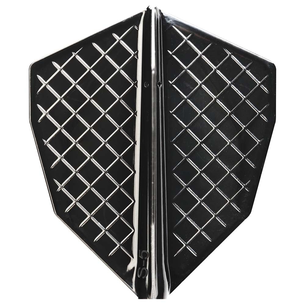 Masquedardos Feathers Cosmo Darts Flights Flight Pro S-5 and Black