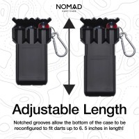 Masquedardos Fundația Dardos Casemaster Numă Adjustabilă Dart Case Black 36-1000-01