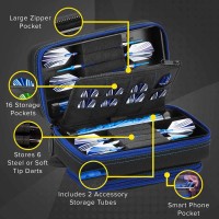 Masquedardos Funda Dardos Casemaster Plazma Pro Darts Blue  36-0702-16