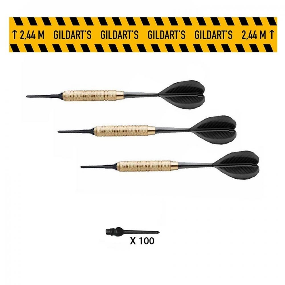 Masquedardos Pachet de darts Winma Outcast + 100 de sfaturi + 1 linie