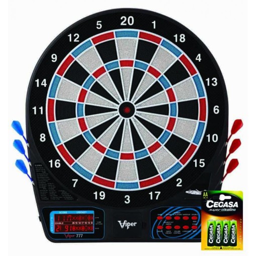 Masquedardos Pack Diana electronic 777 Viper Electronic Dartboard + Battery