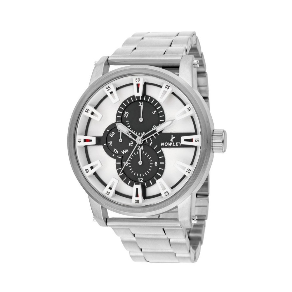 Masquedardos Horloge Nowley Silver White Luxe Men 8-5918-01