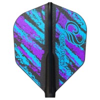 Masquedardos Plumas Fit Flight Purple Blue Pattern Shape