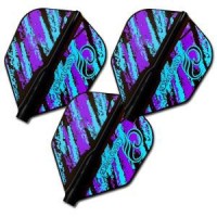 Masquedardos Plumas Fit Flight Purple Blue Pattern Shape