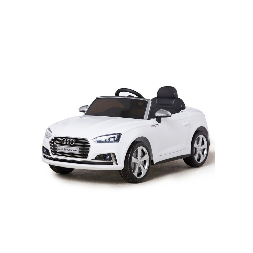 Masquedardos Electric car Audi S5 white with radio control Hl258