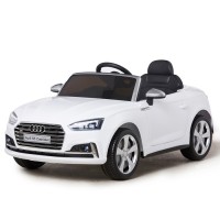 Masquedardos Electric car Audi S5 white with radio control Hl258