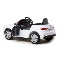 Masquedardos Electric car Audi S5 white with radio control Hl258