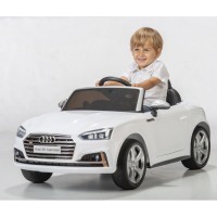 Masquedardos Coche Eléctrico Audi S5 Blanco Con Radio Control Hl258