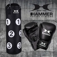 Masquedardos Boxing Set Bag and Gloves Finnlo Hammer Boxing 92014