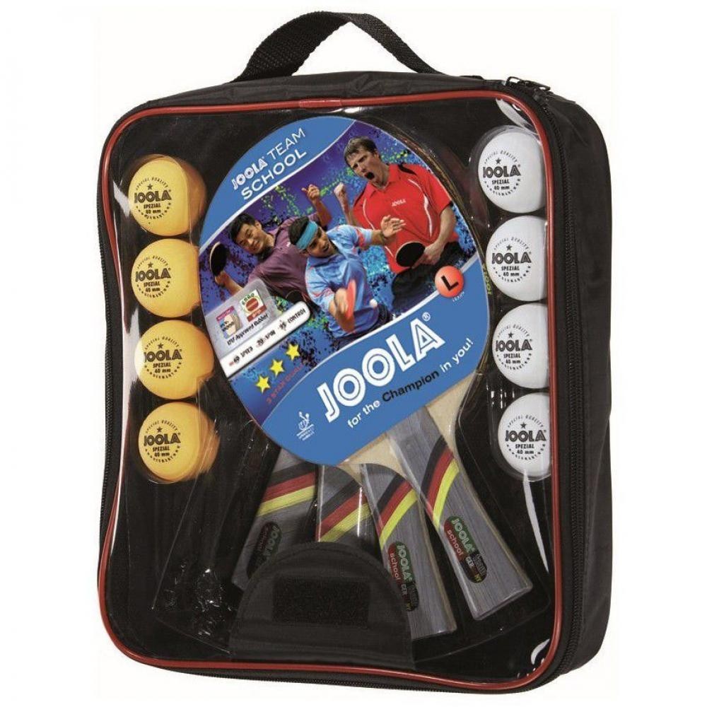 Masquedardos Set Palas Joola Team School 4 Palas e 8 Pelotas + Bolsa 54825