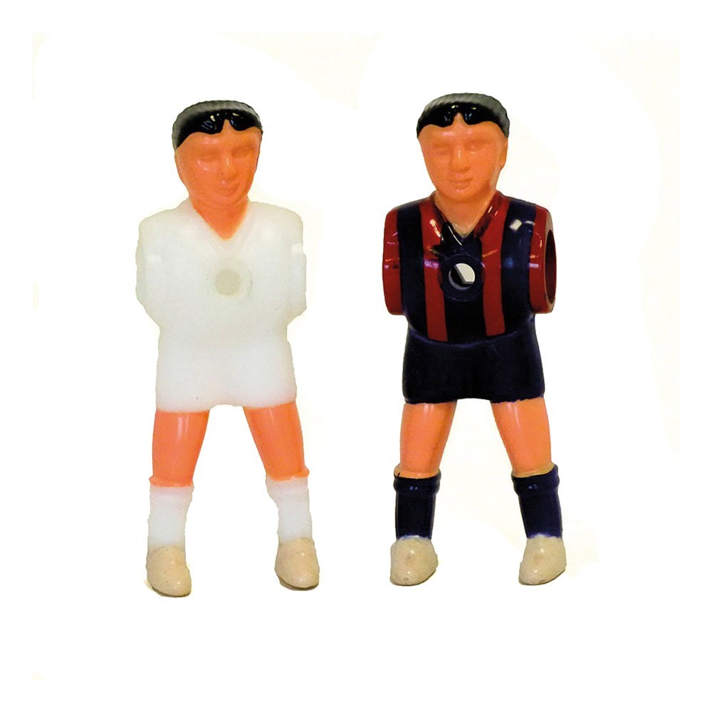 Masquedardos Joueur de Football Plastique Pieds Séparés Madrid/Barcelone 22 Unités Pl1003