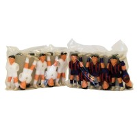 Masquedardos Giocatore di calcio in plastica Piedi separati Madrid/Barcellona 22 unità Pl1003