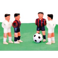 Masquedardos Giocatore di calcio in plastica Piedi separati Madrid/Barcellona 22 unità Pl1003