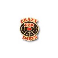 Masquedardos Pin Crazy For Darts Червен/черен