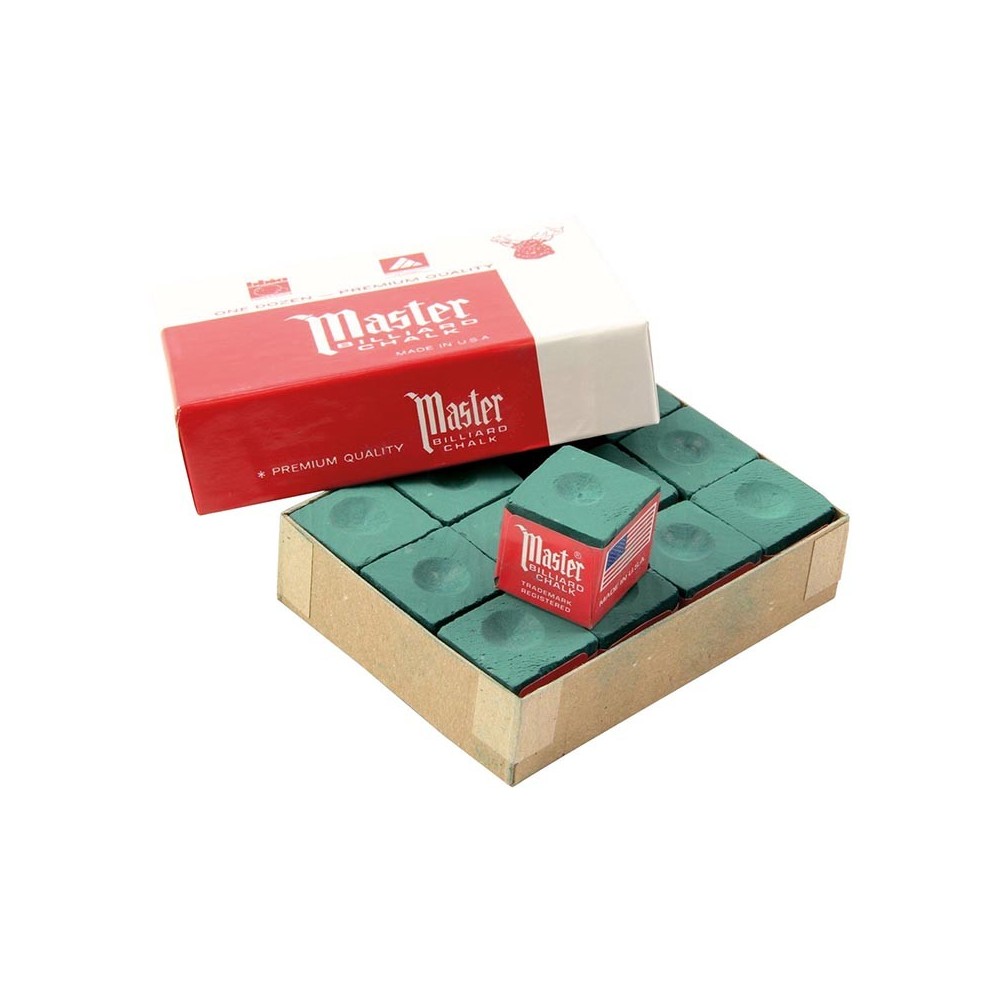 Masquedardos Billiard Chalk Master Abete Verde 12 Pezzi 3003.100