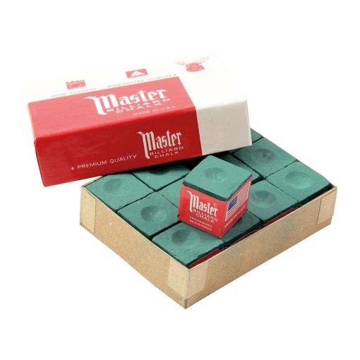 Masquedardos Bilhar Chalk Master Verde Abeto 12 Unidades 3003.100