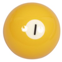 Masquedardos Billiard ball number one