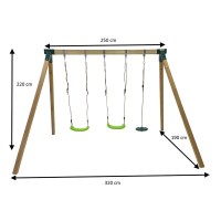 Masquedardos Square wooden swing Masgames Kai Ma700056