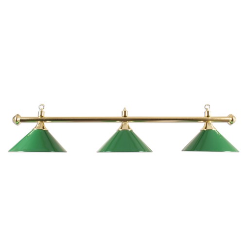 Masquedardos Lampe Billard 3 Tulipes Vert Laiton 23105