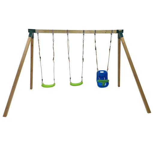 Masquedardos Square wooden swing Masgames Nori with Baby Seat Ma700060